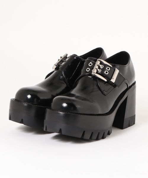 Jeffrey Campbell(ジェフリーキャンベル)の「キャタピラーソールモンクベルトシューズ(ドレスシューズ・レディース・ブラック・38/39/36/37/35)」の5枚目の写真