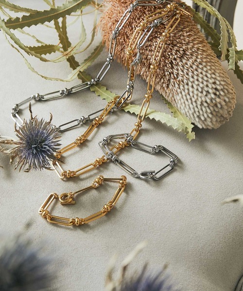 MADEMOISELLE ROPE'（マドモアゼル ロペ）の「デザインチェーンブレスレット（ブレスレット・レディース・シルバー/ゴールド・FREE）」の4枚目の写真