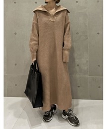 Re:EDIT | セーラーカラーリサイクルニットワンピース(ワンピース)