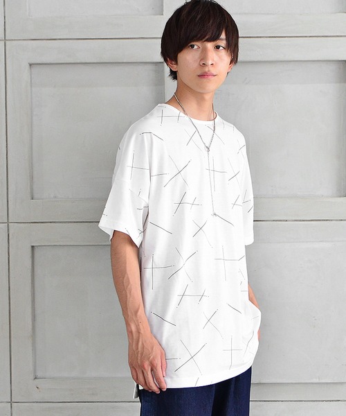 MinoriTY（マイノリティ）の「【MinoriTY】スターダストビッグTシャツ デザインTシャツ メンズ 秋服 夏服（Tシャツ/カットソー・メンズ・ホワイト/ネイビー/チャコール・FREE）」の16枚目の写真