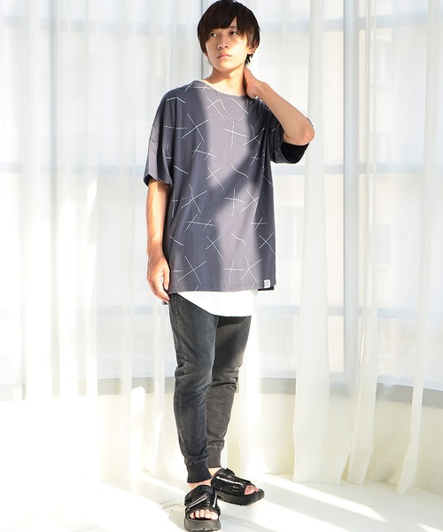 MinoriTY（マイノリティ）の「【MinoriTY】スターダストビッグTシャツ デザインTシャツ メンズ 秋服 夏服（Tシャツ/カットソー・メンズ・ホワイト/ネイビー/チャコール・FREE）」の14枚目の写真