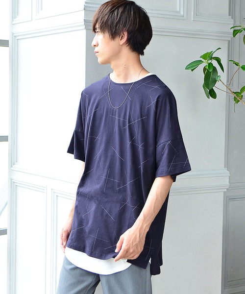 MinoriTY（マイノリティ）の「【MinoriTY】スターダストビッグTシャツ デザインTシャツ メンズ 秋服 夏服（Tシャツ/カットソー・メンズ・ホワイト/ネイビー/チャコール・FREE）」の11枚目の写真