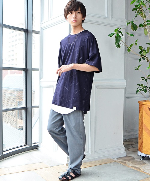 MinoriTY（マイノリティ）の「【MinoriTY】スターダストビッグTシャツ デザインTシャツ メンズ 秋服 夏服（Tシャツ/カットソー・メンズ・ホワイト/ネイビー/チャコール・FREE）」の10枚目の写真