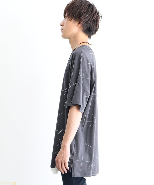 MinoriTY（マイノリティ）の「【MinoriTY】スターダストビッグTシャツ デザインTシャツ メンズ 秋服 夏服（Tシャツ/カットソー・メンズ・ホワイト/ネイビー/チャコール・FREE）」の7枚目の写真