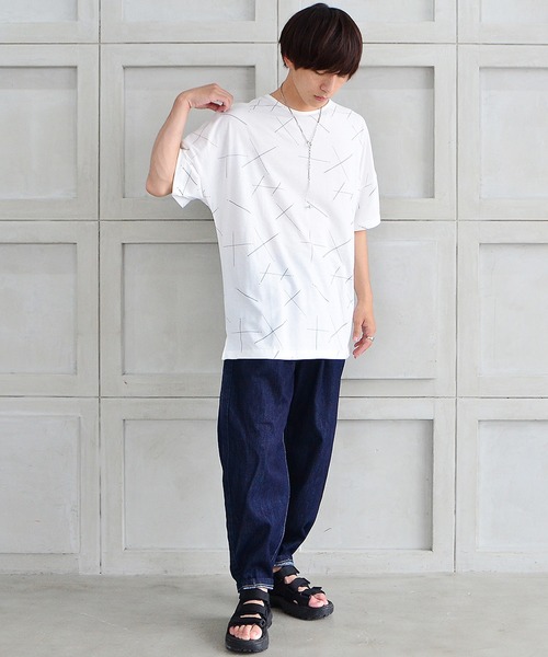 MinoriTY（マイノリティ）の「【MinoriTY】スターダストビッグTシャツ デザインTシャツ メンズ 秋服 夏服（Tシャツ/カットソー・メンズ・ホワイト/ネイビー/チャコール・FREE）」の20枚目の写真