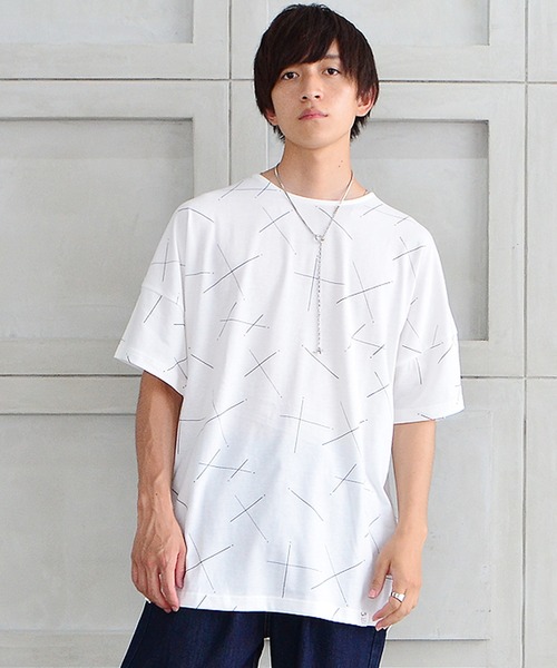 MinoriTY（マイノリティ）の「【MinoriTY】スターダストビッグTシャツ デザインTシャツ メンズ 秋服 夏服（Tシャツ/カットソー・メンズ・ホワイト/ネイビー/チャコール・FREE）」の17枚目の写真