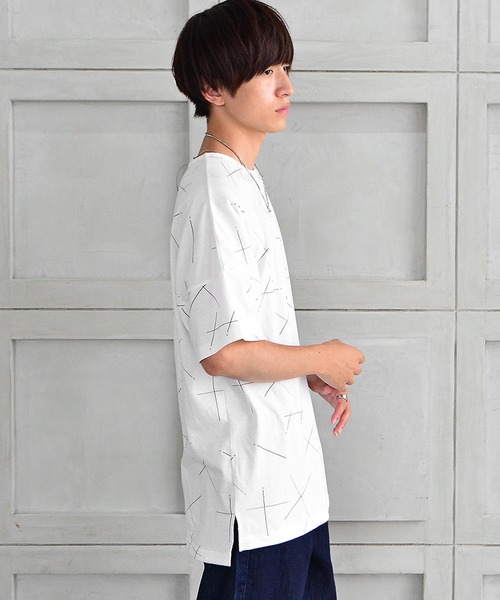 MinoriTY（マイノリティ）の「【MinoriTY】スターダストビッグTシャツ デザインTシャツ メンズ 秋服 夏服（Tシャツ/カットソー・メンズ・ホワイト/ネイビー/チャコール・FREE）」の18枚目の写真