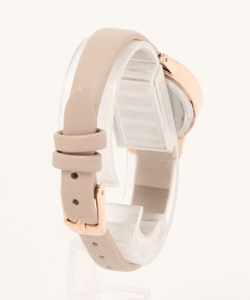 Three Four Time(スリーフォータイム)の「スモールケース合皮ウォッチ / 時計(アナログ腕時計・レディース・ピンク/グレー/ダークグレー/ブラウン・FREE)」の5枚目の写真