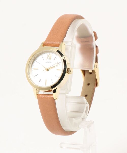 Three Four Time(スリーフォータイム)の「スモールケース合皮ウォッチ / 時計(アナログ腕時計・レディース・ピンク/グレー/ダークグレー/ブラウン・FREE)」の7枚目の写真