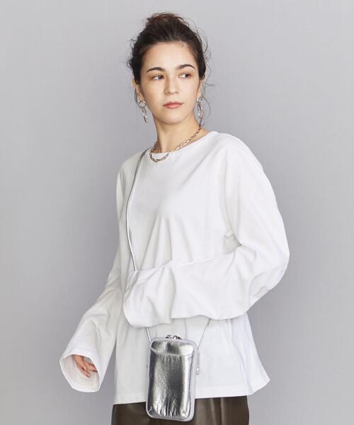 BEAUTY&YOUTH UNITED ARROWS（ビューティーアンドユースユナイテッドアローズ）の「BY 天竺カーブロングスリーブカットソー（Tシャツ/カットソー・レディース・ホワイト/ブラック/コバルトブルー・FREE）」の12枚目の写真