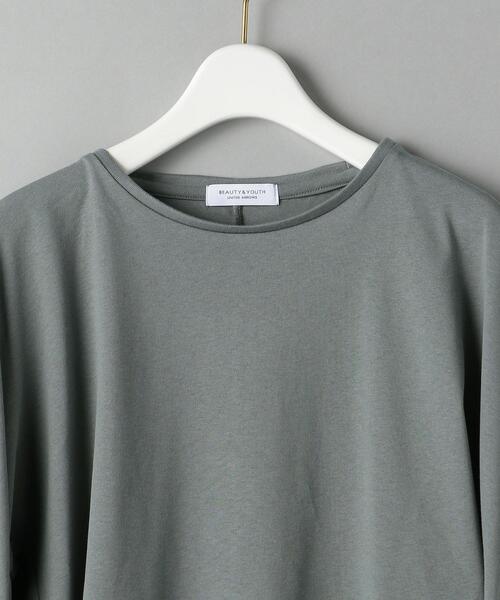 BEAUTY&YOUTH UNITED ARROWS（ビューティーアンドユースユナイテッドアローズ）の「BY 天竺カーブロングスリーブカットソー（Tシャツ/カットソー・レディース・ホワイト/ブラック/コバルトブルー・FREE）」の14枚目の写真