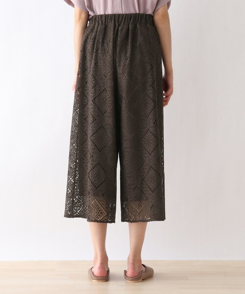 SHOO・LA・RUE（シューラルー）の「◆レーシー柄ガウチョパンツ（その他パンツ・レディース・キャメル/カーキ/ダークブラウン/ブラック・00）」の7枚目の写真