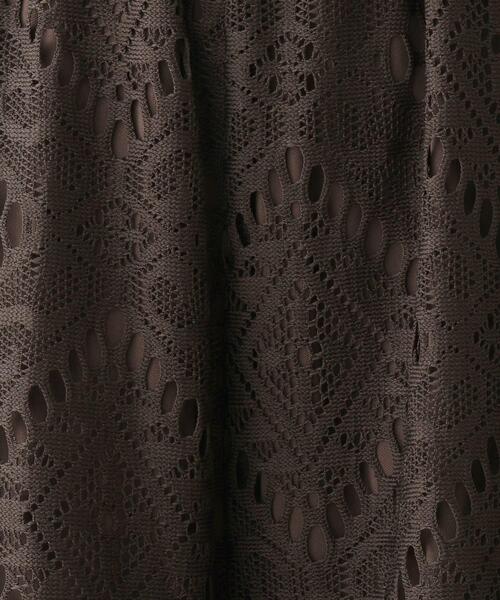 SHOO・LA・RUE（シューラルー）の「◆レーシー柄ガウチョパンツ（その他パンツ・レディース・キャメル/カーキ/ダークブラウン/ブラック・00）」の8枚目の写真