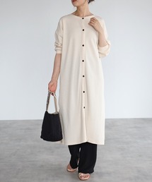カットワッフル2WAYクルーネックワンピース