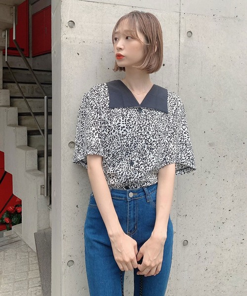 Voyage titty&Co.PETIT（ボヤージュティティアンドコープチ）の「【Voyage titty&Co.】デニムフレアパンツ（デニムパンツ・レディース・インディゴブルー・X-SMALL/SMALL/MEDIUM/LARGE）」の7枚目の写真