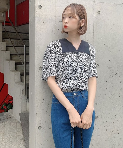 Voyage titty&Co.PETIT（ボヤージュティティアンドコープチ）の「【Voyage titty&Co.】デニムフレアパンツ（デニムパンツ・レディース・インディゴブルー・X-SMALL/SMALL/MEDIUM/LARGE）」の13枚目の写真