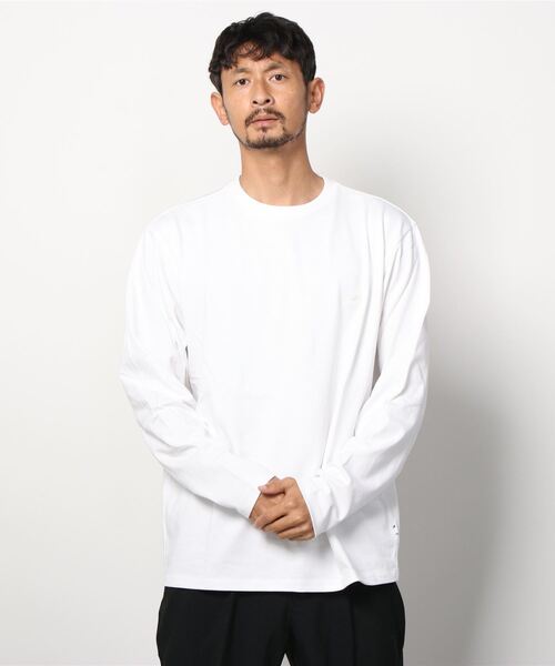 NEW BALANCE（ニューバランス）の「【別注】ニューバランス New Balance THE CITY ヘビーウェイトロングスリーブTシャツ JMTL1923 限定コラボ（Tシャツ/カットソー・メンズ・ブラック/ホワイト・LL/M/S/L）」の2枚目の写真