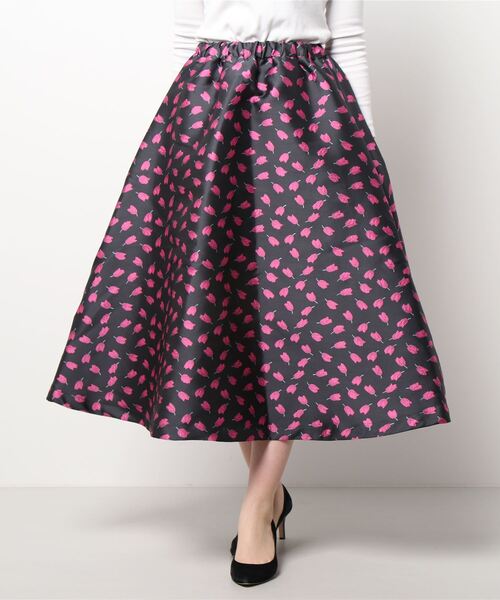 lilLilly（リルリリー）の「チューリップジャガードスカート（スカート・レディース・ピンク/レッド・FREE）」の6枚目の写真