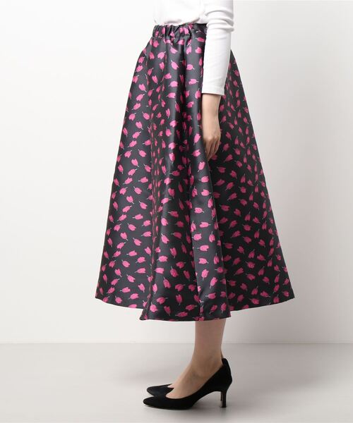 lilLilly（リルリリー）の「チューリップジャガードスカート（スカート・レディース・ピンク/レッド・FREE）」の4枚目の写真