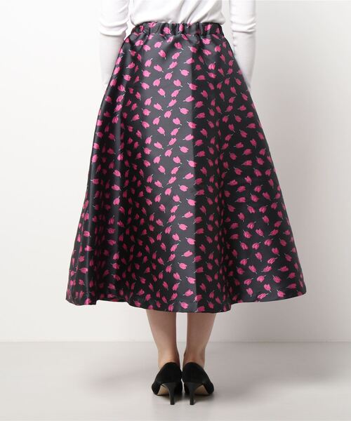 lilLilly（リルリリー）の「チューリップジャガードスカート（スカート・レディース・ピンク/レッド・FREE）」の3枚目の写真