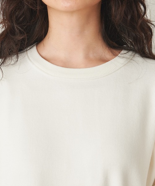 Lui's（ルイス）の「スムース編みクルーネックプルオーバー（ニット/セーター・レディース・オフホワイト/ブラック/グレー・FREE）」の13枚目の写真