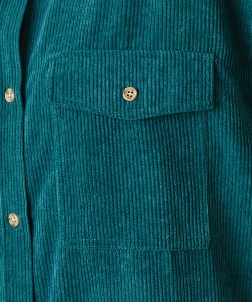 CIAOPANIC TYPY(チャオパニックティピー)の「コーデュロイシャツワンピース(ワンピース・レディース・チャコールグレー/ベージュ/グリーン/アイボリー・ONE SIZE)」の20枚目の写真