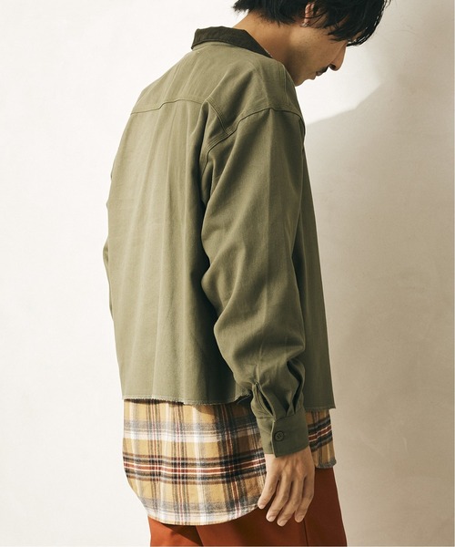 JOURNAL STANDARD relume（ジャーナルスタンダード　レリューム）の「CALIFORNIA ワークショートシャツジャケット（ブルゾン・メンズ・ブラック/ネイビー/オリーブ・MEDIUM/LARGE）」の16枚目の写真