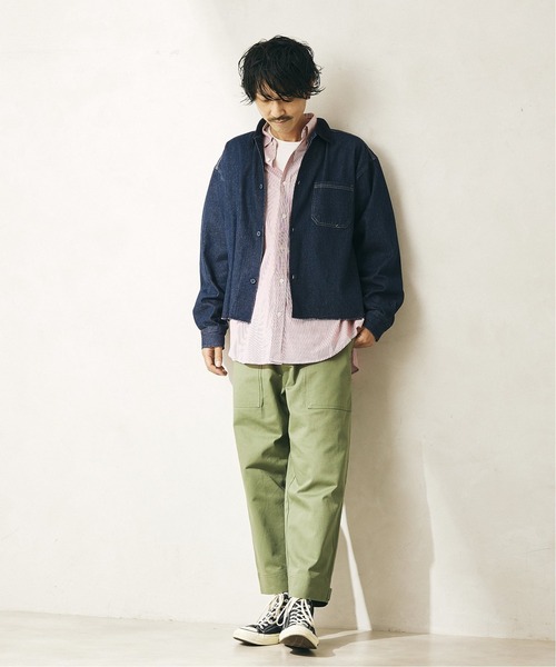 JOURNAL STANDARD relume（ジャーナルスタンダード　レリューム）の「CALIFORNIA ワークショートシャツジャケット（ブルゾン・メンズ・ブラック/ネイビー/オリーブ・MEDIUM/LARGE）」の17枚目の写真