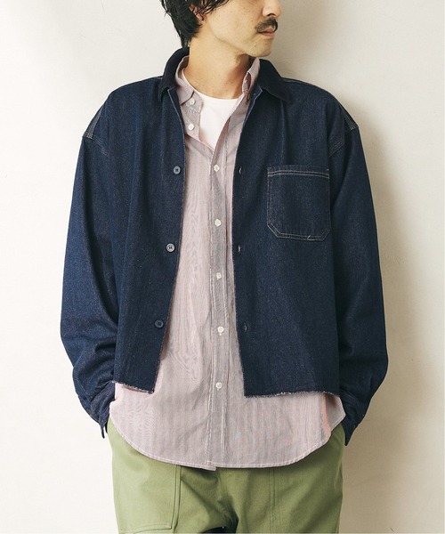 JOURNAL STANDARD relume（ジャーナルスタンダード　レリューム）の「CALIFORNIA ワークショートシャツジャケット（ブルゾン・メンズ・ブラック/ネイビー/オリーブ・MEDIUM/LARGE）」の5枚目の写真