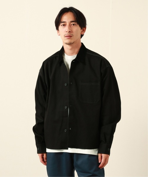 JOURNAL STANDARD relume（ジャーナルスタンダード　レリューム）の「CALIFORNIA ワークショートシャツジャケット（ブルゾン・メンズ・ブラック/ネイビー/オリーブ・MEDIUM/LARGE）」の9枚目の写真
