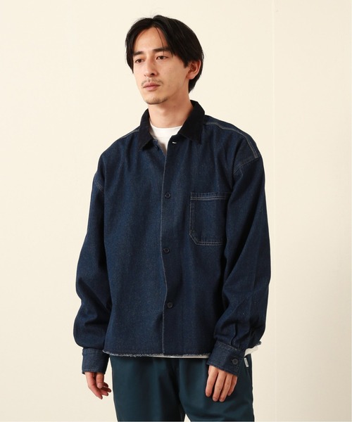 JOURNAL STANDARD relume（ジャーナルスタンダード　レリューム）の「CALIFORNIA ワークショートシャツジャケット（ブルゾン・メンズ・ブラック/ネイビー/オリーブ・MEDIUM/LARGE）」の13枚目の写真