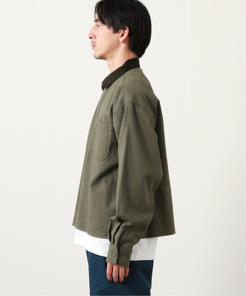 JOURNAL STANDARD relume（ジャーナルスタンダード　レリューム）の「CALIFORNIA ワークショートシャツジャケット（ブルゾン・メンズ・ブラック/ネイビー/オリーブ・MEDIUM/LARGE）」の6枚目の写真