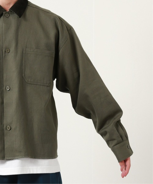 JOURNAL STANDARD relume（ジャーナルスタンダード　レリューム）の「CALIFORNIA ワークショートシャツジャケット（ブルゾン・メンズ・ブラック/ネイビー/オリーブ・MEDIUM/LARGE）」の14枚目の写真