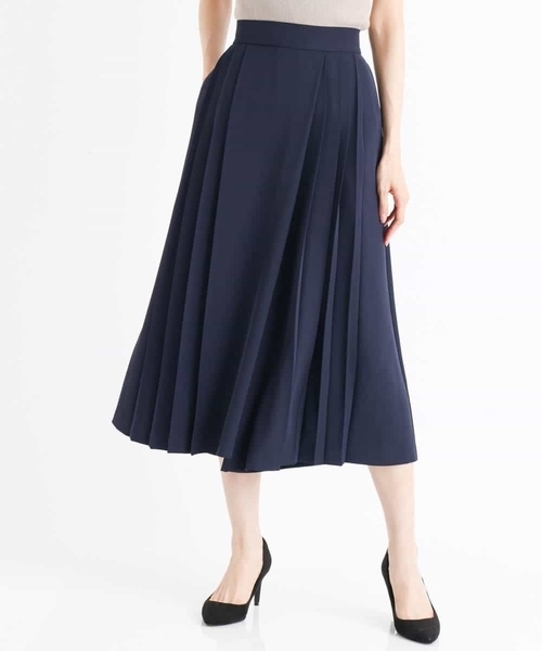 MK MICHEL KLEIN(エムケーミッシェルクラン)の「プリーツガウチョパンツ/洗える(その他パンツ・レディース・ネイビー/ブラウン/ブラウン系その他・40/38)」の12枚目の写真