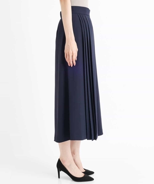 MK MICHEL KLEIN(エムケーミッシェルクラン)の「プリーツガウチョパンツ/洗える(その他パンツ・レディース・ネイビー/ブラウン/ブラウン系その他・40/38)」の4枚目の写真