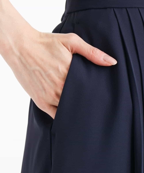 MK MICHEL KLEIN(エムケーミッシェルクラン)の「プリーツガウチョパンツ/洗える(その他パンツ・レディース・ネイビー/ブラウン/ブラウン系その他・40/38)」の20枚目の写真