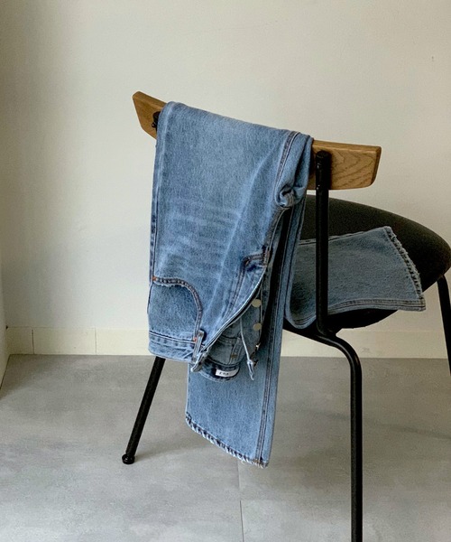 canaljean via j バイアスシームデニムパンツ canaljean via j バイアスシームデニムパンツ