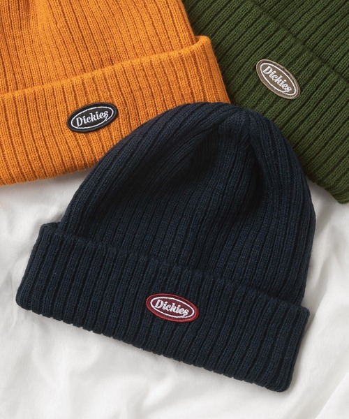 Dickies（ディッキーズ）の「【Dickies/ディッキーズ】ブランドロゴ ワンポイント ワッチキャップ/帽子（ニットキャップ/ビーニー・レディース・オフホワイト/ブラック/ネイビー/ワイン/オリーブ/グレー/オレンジ/インディゴブルー・FREE）」の5枚目の写真