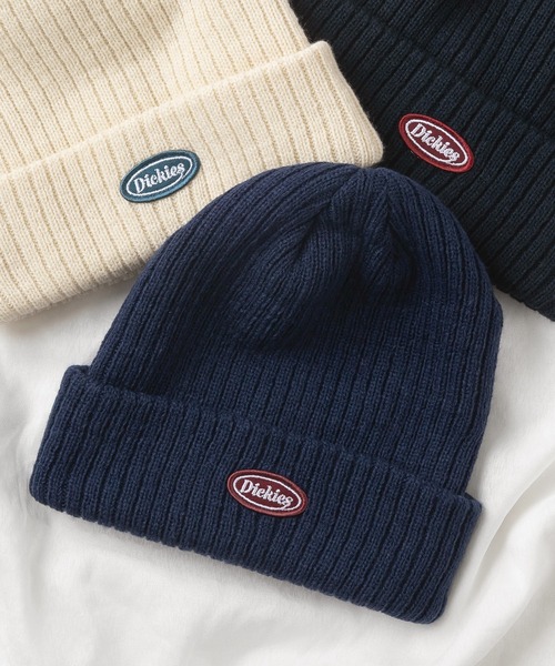 Dickies（ディッキーズ）の「【Dickies/ディッキーズ】ブランドロゴ ワンポイント ワッチキャップ/帽子（ニットキャップ/ビーニー・レディース・オフホワイト/ブラック/ネイビー/ワイン/オリーブ/グレー/オレンジ/インディゴブルー・FREE）」の6枚目の写真