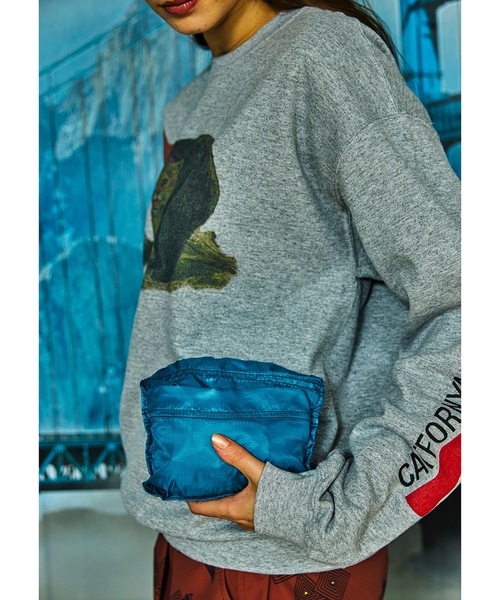 AlexanderLeeChang（アレキサンダーリーチャン）の「5050 POCKETABLE DAYPAC（バックパック/リュック・メンズ・ネイビー/グレー/ブルー・ONESIZE）」の7枚目の写真