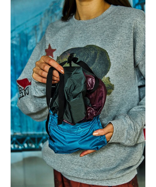 AlexanderLeeChang（アレキサンダーリーチャン）の「5050 POCKETABLE DAYPAC（バックパック/リュック・メンズ・ネイビー/グレー/ブルー・ONESIZE）」の10枚目の写真