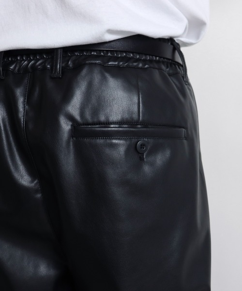 Confirm（コンファーム）の「Confirm / コンファーム 【セットアップ対応】シンセティックレザーワイドパンツ（その他パンツ・メンズ・ブラック/グレー/ベージュ/ブラウン・M/L）」の17枚目の写真