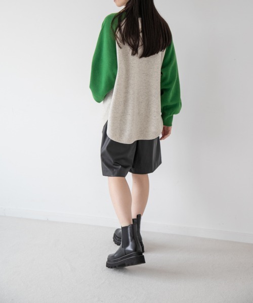 yuw（ユウ）の「RAGLAN KNIT PULLOVER 217957（ニット/セーター）」 - WEAR