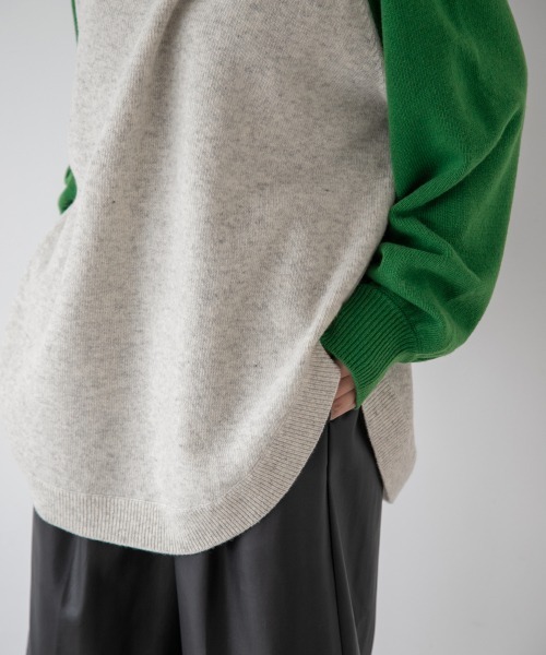 yuw（ユウ）の「RAGLAN KNIT PULLOVER 217957（ニット/セーター）」 - WEAR