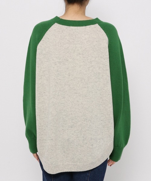yuw（ユウ）の「RAGLAN KNIT PULLOVER　217957（ニット/セーター・レディース・ダークブラウン/グリーン/ブラック/ブルー・FREE）」の13枚目の写真