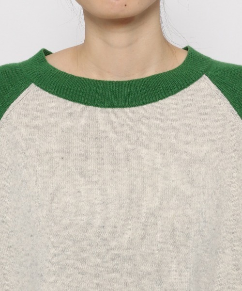 yuw（ユウ）の「RAGLAN KNIT PULLOVER　217957（ニット/セーター・レディース・ダークブラウン/グリーン/ブラック/ブルー・FREE）」の14枚目の写真