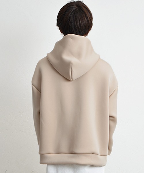 MinoriTY（マイノリティ）の「パーカー オーバーサイズ スウェット ポンチエアリー プルパーカー 春服 冬服（パーカー・メンズ・モカ/ブルー系その他/ピンクベージュ/アイボリー/ブラック・S/L/M）」の17枚目の写真