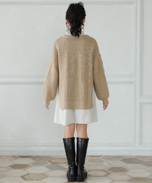 PINKHUNT（ピンクハント）の「PINKHUNT ニット付きワンピース 5961K #IG（ワンピース・キッズ・ブラック/ベージュ・130cm/140cm/150cm/160cm/120cm）」の7枚目の写真