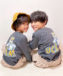 ムラサキスポーツ by RiY | RiYｘムラサキスポーツ ANTIBAL/アンティバル キッズ カレッジロゴスウェット 214AN3TR080MU(スウェット)