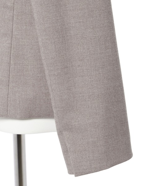 CLEARIMPRESSION （クリアインプレッション）の「【洗えるセットアップ】TRサキソニー起毛スリットカラージャケット（スーツジャケット・レディース・ブラック/モカ・11号/9号/7号）」の8枚目の写真